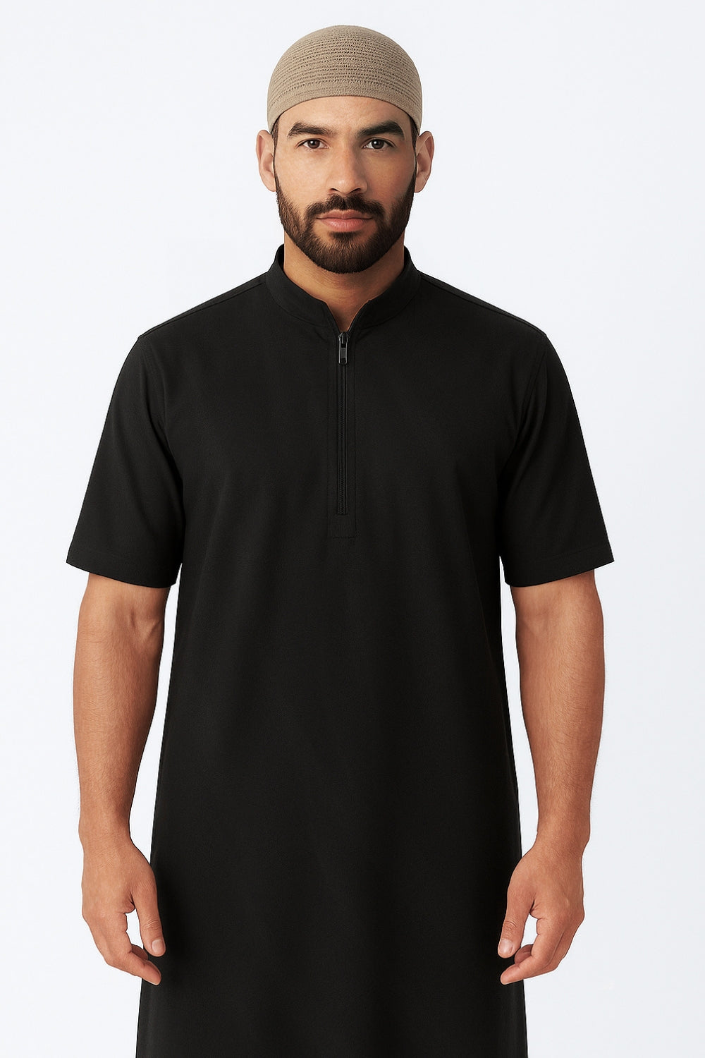 Aswad Thawb - Zip-Up